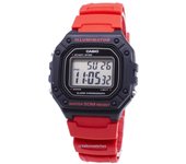 Casio Youth W-218H-4BV W218H-4BV Reloj Digital para Hombre rojo