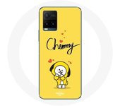 Coque pour Vivo Y21s 2021 / Y21 2021 BTS Bangtan Garçons BT21 Chimmy Jimin Fond Jaune