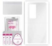 apgo Ultra Clear Protective Skin Sticker for the back compatible with Vivo X60 Pro Plus, Wrap Film, Hydrogel Film, Flexible, Soft TPU with positioning