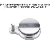 Placa de bloqueo de admisión de tapón de tubo LS EGR para reemplazo de camión LS para Silverado LQ4 LQ9 5.3 6.0 plata