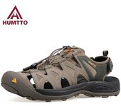 HUMTTO Sandalias de verano, zapatos transpirables para hombre, senderismo al aire libre, agua, playa, sandalias para hombre, Camping, pesca, escalada, zapatillas de deporte para hombre 41 negro