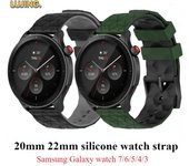 Correa de silicona de 20mm y 22mm para Amazfit GTR 4 3pro Huawei watch 4/GT2/3 Pro, pulsera deportiva para Samsung Galaxy watch 6/5/4/3 Huawei watch 4-4 Pro