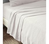 Drap plat 240x300 cm Gaze de coton Chantilly 240 x 300 cm blanco