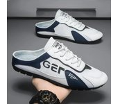 Zapatillas de verano para hombre, zapatos casuales de suela plana a la moda para hombre, zapatos de suela suave con soporte, zapatillas deportivas para hombre, zapatos de hombre 39 gris