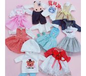 Para ropa y zapatos de muñeca de 30Cm 1/6 Bjd accesorios de vestido de princesa de cuerpo gordo Diy