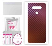 apgo skin sticker film foil vinyl for the BACK compatible with LG Stylo 6, scratch-resistant, easy to install - Carbon Chameleon CAKA5