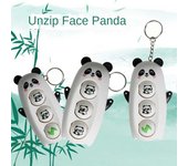 Manualidades DIY Muñeco de panda que cambia de cara Juguetes de descompresión de prensa Llavero de dibujos animados Niño Niña Niño color rosa