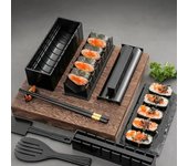 Kit para hacer sushi, molde japonés para hacer bolas de arroz y pasteles, herramienta para hacer sushi en casa, herramienta multifuncional de plástico para hacer sushi en la cocina.