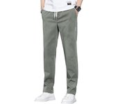 Pantalones casuales elásticos de primavera y verano Pantalones largos rectos de versión coreana para hombres Pantalones rectos para hombres 28