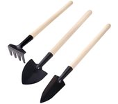 (H0831)Pequeña herramienta manual de trasplante para el cuidado de plantas de jardinería interior multifuncional negro