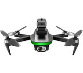 Drone teledirigido con cámara Daul 6K posicionamiento de flujo óptico evitación de obstáculos sin escobillas 4K 3 battery negro