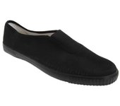 Dek Adultos Unisex Gusset Zapatillas de lona negras 13 UK negro