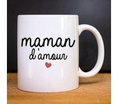 Taza AMOR MAMÁ TU blanco