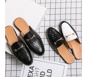 Moda para hombre INS estilo británico medias zapatillas sin cordones zapatos casuales mocasines para conducir zapatos de boda mocasines 38