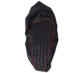 Funda de cojín de motocicleta negra, funda de asiento de cuero PU de repuesto para VESPA GTS 125 200 300 2013.2020