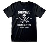Goonies Camiseta unisex para adultos Never Say Die L negro