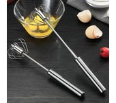 Batidora de huevos semiautomática, batidora de mano con giro automático, batidora de huevos portátil manual, batidora de crema, accesorios de cocina