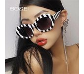 SO & EI, gafas de sol ovaladas Retro, moda para mujer, tonos azules y grises, UV400, gafas de sol redondas de diseñador de marca para hombres a la moda