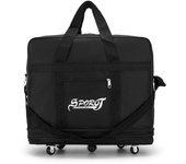 Maleta plegable expandible, bolsa de equipaje de viaje con ruedas plegable para hombres y mujeres S