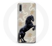 Coque pour Samsung Galaxy A70 Frison Noir Race de cheval