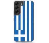 Coque Téléphone - Samsung - Galaxy S22 Plus - Drapeau Grèce - Souple - Multicolore
