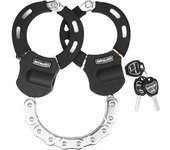 Candado para scooter, candados para scooter eléctricos antirrobo, candado de cadena antirrobo resistente con llaves para bicicleta eléctrica, motocicleta, scooters eléctricos, Segway Ninebot negro