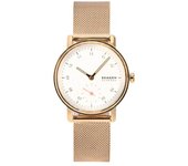 Reloj Skagen Kuppel Lille para mujer, de cuarzo, acero inoxidable, oro rosa, esfera blanca, SKW3099 blanco