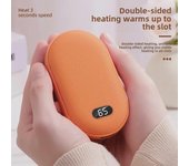 Calentador de manos eléctrico USB: Minibolso abrigado sin agua: dos en uno: souvenir y regalo para estudiantes en invierno. 5000 mAh