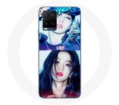 Coque pour Vivo Y21s 2021 / Y21 2021 Blackpink Groupe K-pop Filles Lisa et Jisoo Lovesick girls poster the album