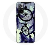 Coque Redmi Note 11 5G Attrape Rêve violet gris et Noir