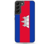 Coque Téléphone - Samsung - Galaxy S21 Plus - Drapeau Cambodge - Souple - Multicolore