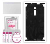 apgo Protective Skin Sticker for the back+sides compatible with Xiaomi Mi 9T Pro, Full Wrap Film, Foil, Vinyl - Pattern Black Camo