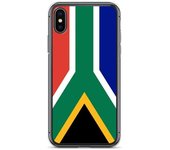 Funda iPhone - Drapeau Afrique du Sud - Modèle Souple - Multicolore - Compatible iPhone XS
