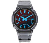 G Shock Ga 2100tls 8adr Ga 2100tls 8a biG Face digital analógico octagonal deportivo soldado transparente para hombre PU GA-2100TLS-8ADR