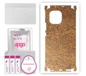 apgo Protective Skin Sticker for the back+sides compatible with Xiaomi Mi 11, Full Wrap Film, Foil, Vinyl - Pattern Rusty Copper