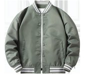 Chaqueta bomber de primavera y otoño para hombre con uniforme de béisbol con insertos de color Chaqueta de pareja del mismo estilo para hombre y mujer Chaqueta de trabajo de moda Ins S