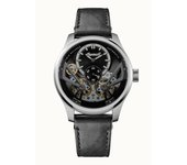Reloj automático Ingersoll The Naismith I16101 para hombre con correa de cuero y esfera esquelética negra negro