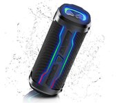 Altavoz Bluetooth, cajas de altavoz de llamada, caja de música portátil mejorada, caja Bluetooth, con sonido de altavoz estéreo HD de 360°, micrófono incorporado, FM