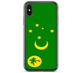 Coque iPhone - Drapeau îles Cocos - Modèle Souple - Multicolore - Compatible con iPhone X - Diseño único