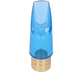 Boquilla de saxofón Sib Alto ABS Azul Transparente Accesorios de repuesto para instrumentos de viento