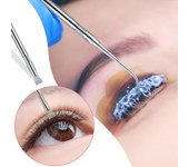 2 piezas de separador de pestañas, herramienta portátil de acero inoxidable antioxidante, accesorios de belleza para mujeres plata