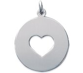 Les Trésors De Lily [C7253] - Pendentif Argent 'Love' argenté - 21 mm