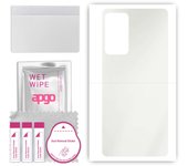 apgo MATTE Protective Skin Sticker for the back compatible with Motorola Edge 20 Pro, Wrap Film, Hydrogel Film, Flexible, Soft TPU with positioning la