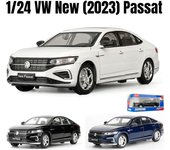 Coche de juguete Passat 1/24 de aleación de metal fundido a presión, modelo en miniatura, sonido y luz extraíbles, regalo de colección para niños blanco
