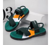 Sandalias de nuevo estilo para hombre, zapatilla informal para playa, calzado sin cordones resistente al desgaste para exteriores, calzado moderno que combina con todo 39