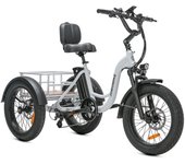 JOBOBIKE Triker Electric Cargo Tricycle for Seniors 20  48V13AH Battery blanco