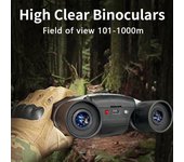 Binoculares digitales con cámara y grabación de video, zoom de 10x, alta claridad, CMOS, visión nocturna, portátiles plata