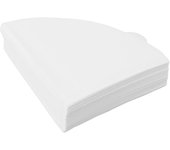 100 filtros de café de textura suave, cono de papel de filtro de pulpa de madera para cafetera de goteo