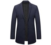 Traje informal pequeño de primavera y otoño para hombre, de moda, sin planchado, sencillo y atmosférico, chaqueta para hombre M gris