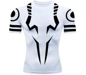 Camiseta para hombre, camisetas gráficas de gimnasio, camiseta interior de compresión con estampado 3D de Anime Jujutsu Kaisen, ropa interior de gran tamaño para hombre 3XL